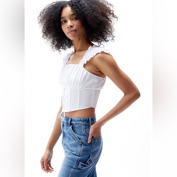 NWT Forever 21 Lace-up Corset Top - Picture 11 of 12